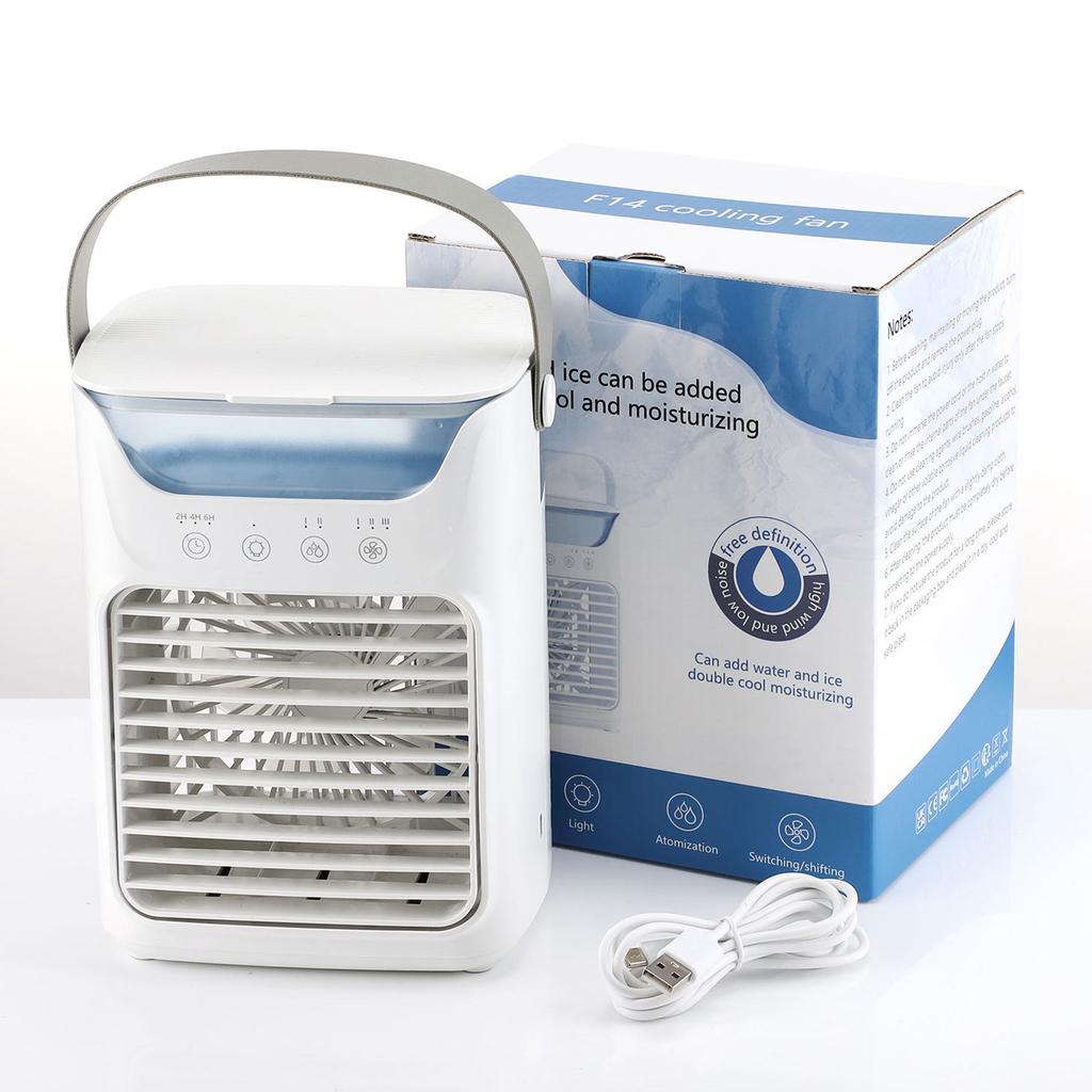 Air Conditioner Fan 700ML 3 Speed 2 Cold Fog 3 Automatic Timing Portable Air Cooler Humidifier