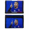 Portafoglio Mbappe Francia Blu in tessuto con Velcro Per Ragazzo pieghevole