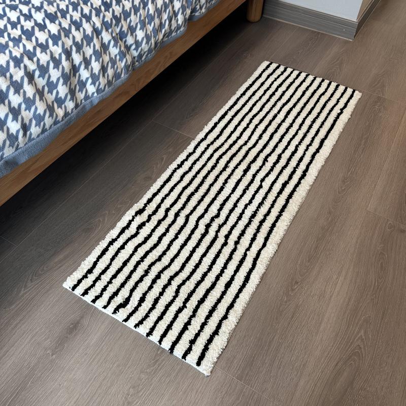 Tappetino da Bagno a Strisce Minimalista Coreano, per Doccia, Bagno, Assorbente Antiscivolo, Decorazione per la Casa