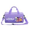Bolsa Cilindro Fitness com Estampa de Desenho Animado Caçadores de Bruxas KPOP Bagagem Bolsa de Mão Esportiva Bolsa de Viagem
