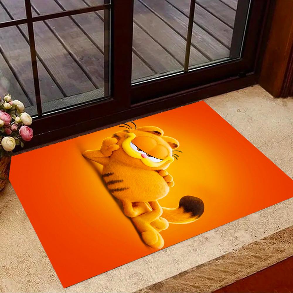 Tappeti Antiscivolo a Tema 'L'Avventura Accogliente di Garfield' - Arredamento per la Casa in Poliestere, Adatti per Camere da Letto, Soggiorni, Ingressi, Studi e Decorazioni
