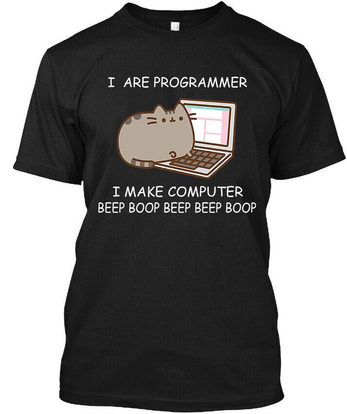 

New Popular I Are Programmer I Make Computer Beep Boop Beep TShirt Size S4XL Unisex T-Shirt XXL