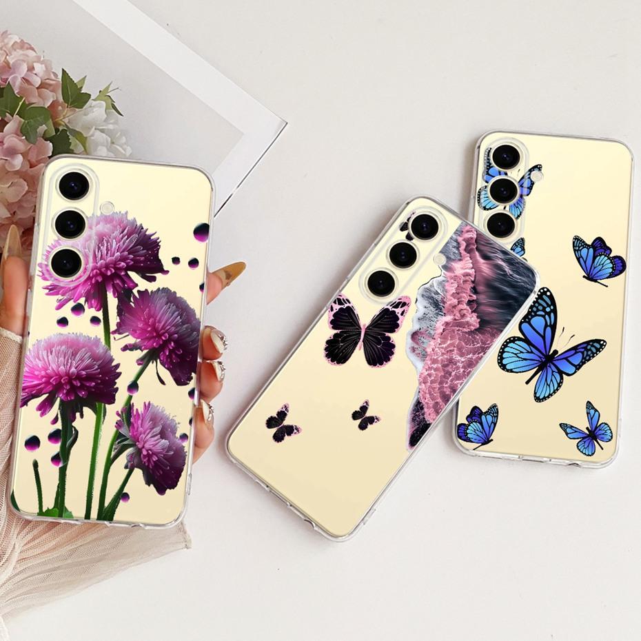 Clear TPU Case For Samsung Galaxy S25+ S25 5G Newest Style Phone Cases For Samsung S 25 S25 Plus Soft Silicone Covers Bumpers