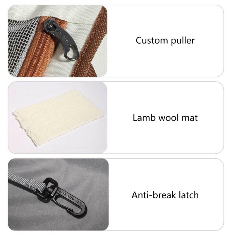 Outdoor Carriers Bag for Small Pet Dog Carriers Bag Cats Carriers Bag with Pouches Breathable Carry Bag for Dog Cats