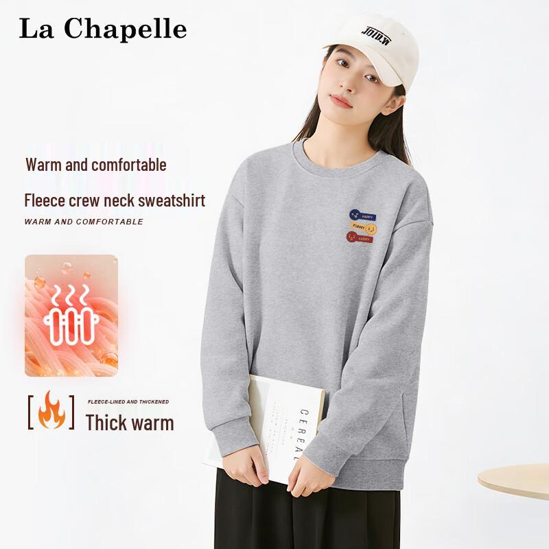 

La Chapelle Women s Fleece-Lined Warm Round Neck Sweatshirt 2XL
