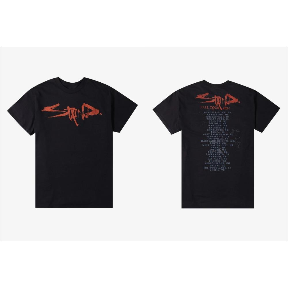 Printed Summer Luxury Brand Cotton Men's and Women's T-shirt Short Sleeve