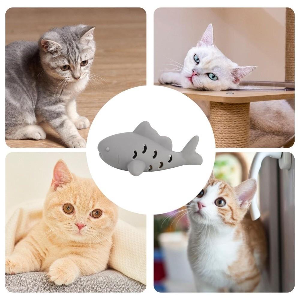 Food Leakage Cat Treat Dispenser Toy Silicone Interactive Cat Toy Cats Slow Feeders  Small Pets