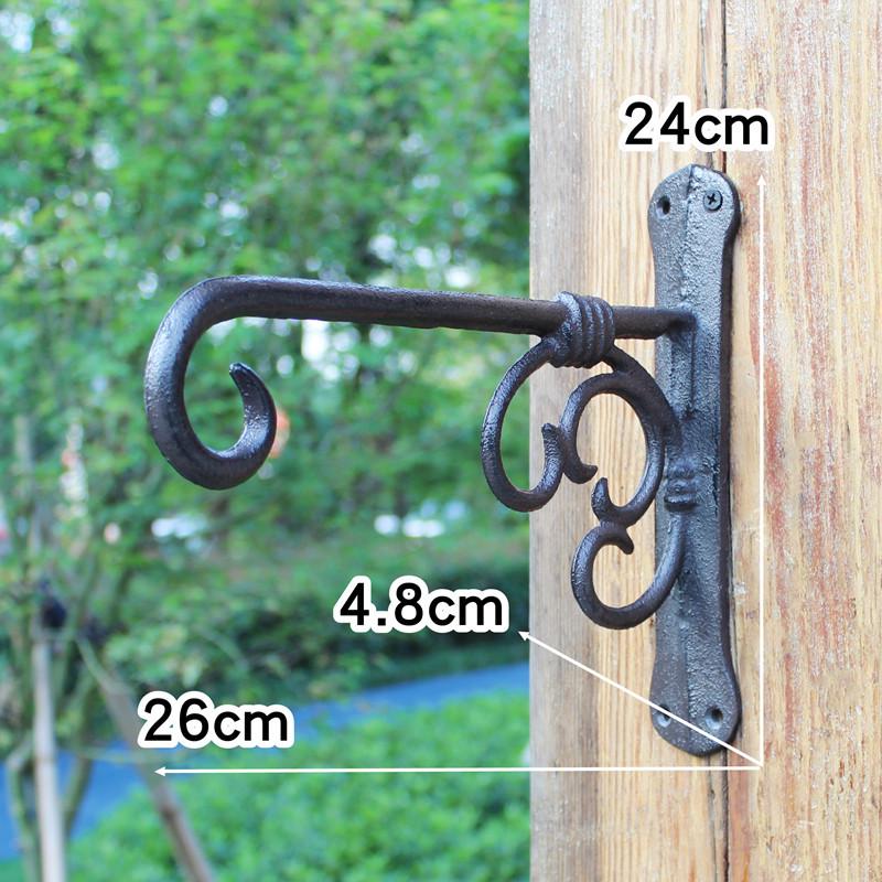 Retro Cast Iron Bird Wall Hooks & Hangers for Baskets & Lanterns