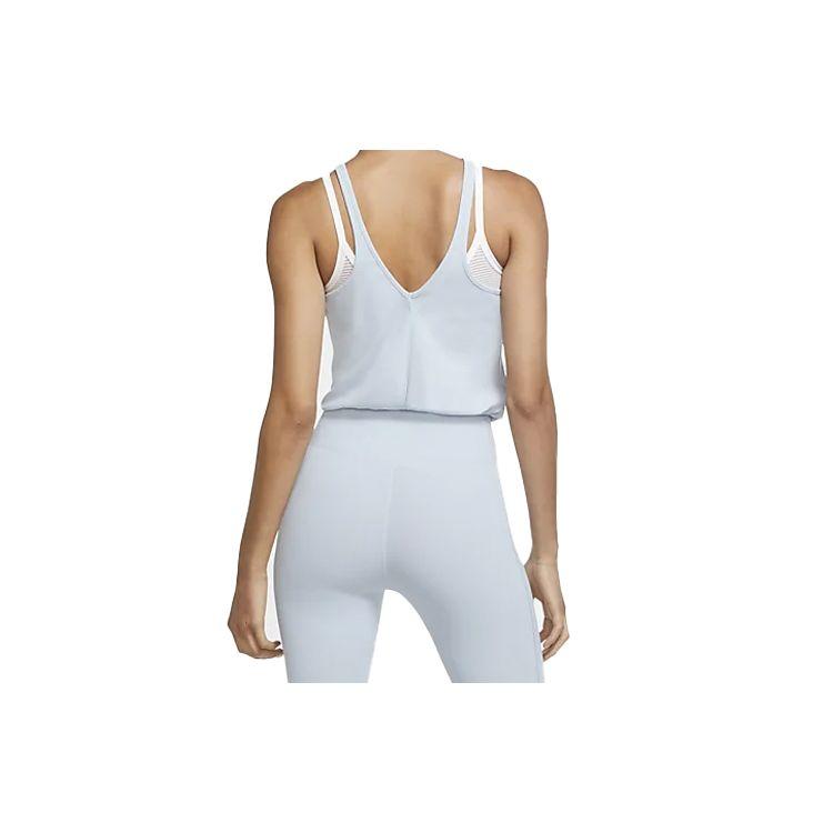 Nike Solid Color Stretch Yoga Jumpsuit Women Jumpsuit Mind-Blue CU5456-440