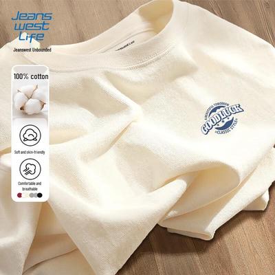 Jeanswest Herren Freizeit-T-Shirt aus reiner Baumwolle, kurzärmlig