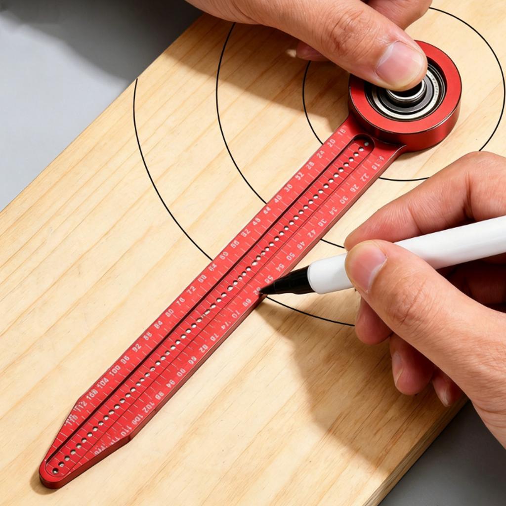 360 Degree Rotating Circular Drawing Tool 2 In 1 360 Degree Round Marking Gauge Multi-Purpose for Engineering Carpentry Design
