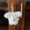 Cute Heart Plush Rabbit Keychain Pendant Lovely Plush Hanging Decorations Keyring Charm for Purse Bag Backpack Handbag