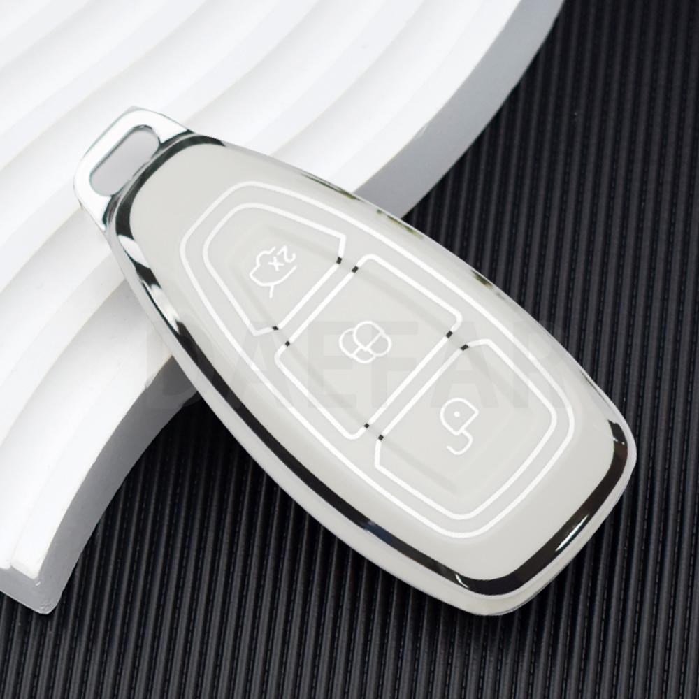 TPU Car Key Case For Ford Puma Grand C Max Focus Mondeo Kuga Fiesta Ecosport Transit Kuga TPU Remote Key Case