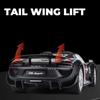 1:18 918 Spyder Martini Pagani Huayra Diecast Alloy Model Toys Car Doors Opened With Sound Light Miniature Vehice Adult Boy Gift