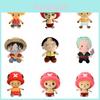 Adorable 25cm To 30cm One Piece Plush Toy Luffy Chopper Zoro Cartoon Figure Gift