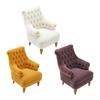 Realistic 1/12 Scale Dollhouses Sofa Set Soft Cloth Cover Simple Couch Model Furniture Accessory
