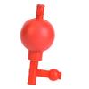 Lab Rubber Suction Bulb Safe Quantitative Pipette Ball with 3 Openings Red