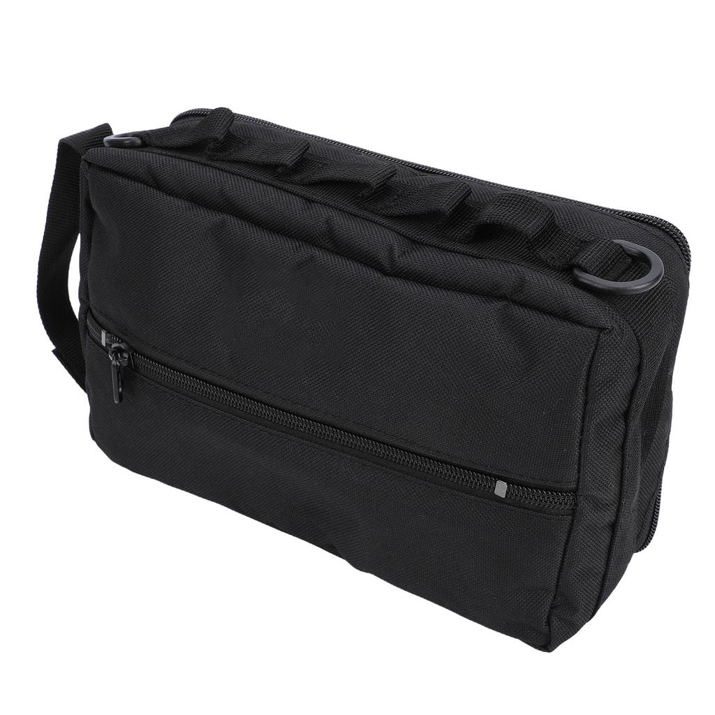 Bolsa para Utensílios de Camping Preta à Prova de Poeira à Prova d'Água Tecido Oxford Suporte de Papel Higiênico Suspenso para Camping Ferramentas de Churrasco para Casa