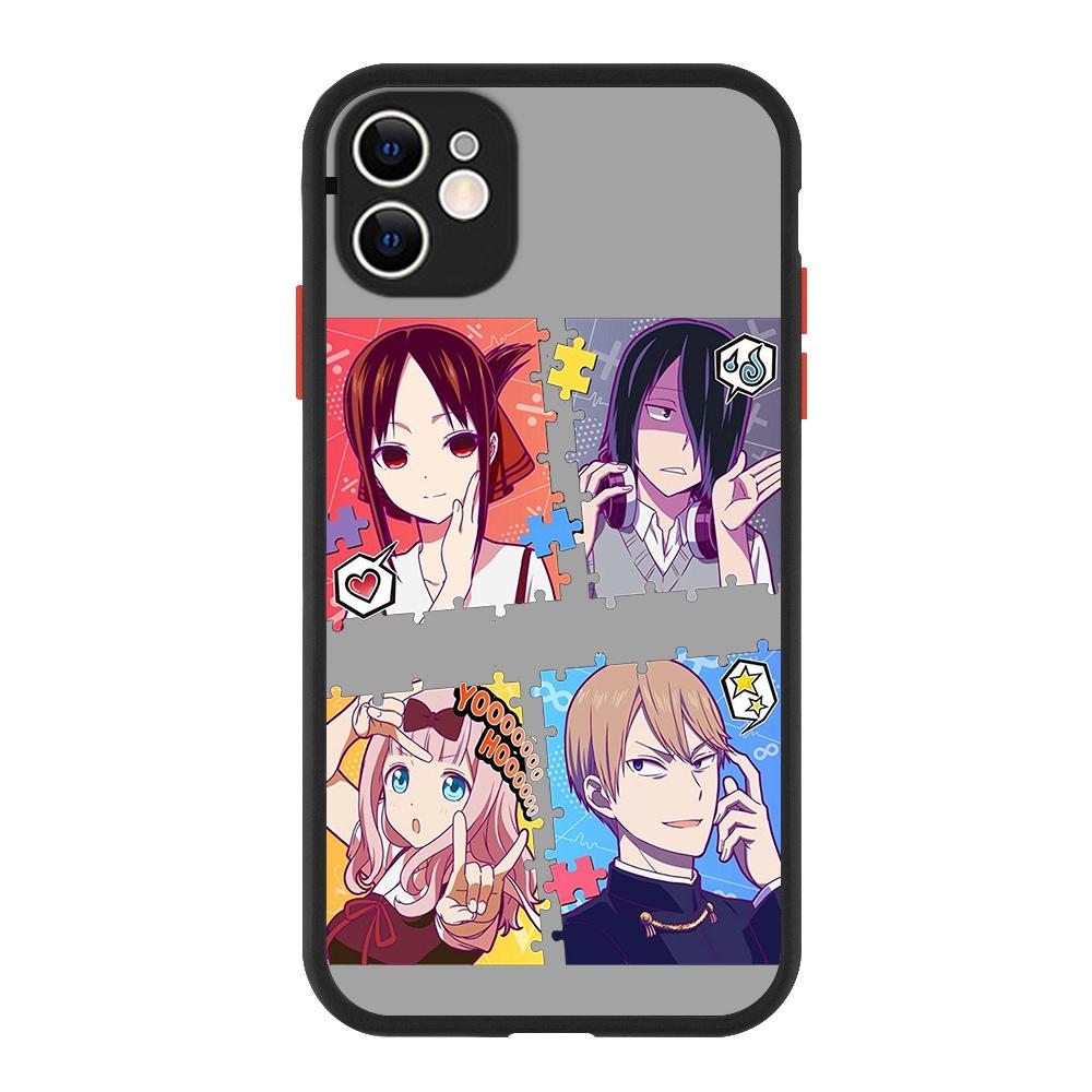 Liebe ist Krieg Anime Fujiwara Kaguya Luxus Mattes Handyhülle Für iPhone 13 14 12 11 Pro Max XR XS X 7 8 Plus Silikon Bumper Hülle