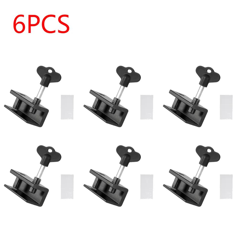 1-10Pcs Aluminum Alloy Window Security Lock Limit Sliding Door Windows Restrictor Child Safety Anti-theft Household Improvement