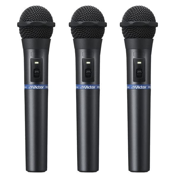 

JVC 800MHz handheld wireless microphone set WM-P970 3-piece