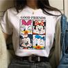 2025 Mickey Tshirt Y2k Minnie Mouse Hat Print Cotton Comfort T-shirt Women Fashion T Shirt Female Clothes Kawaii Disney T Shirt