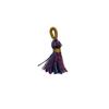 Korean Rainbow Tassel Pyssla Bead Keychain DIY Accessory