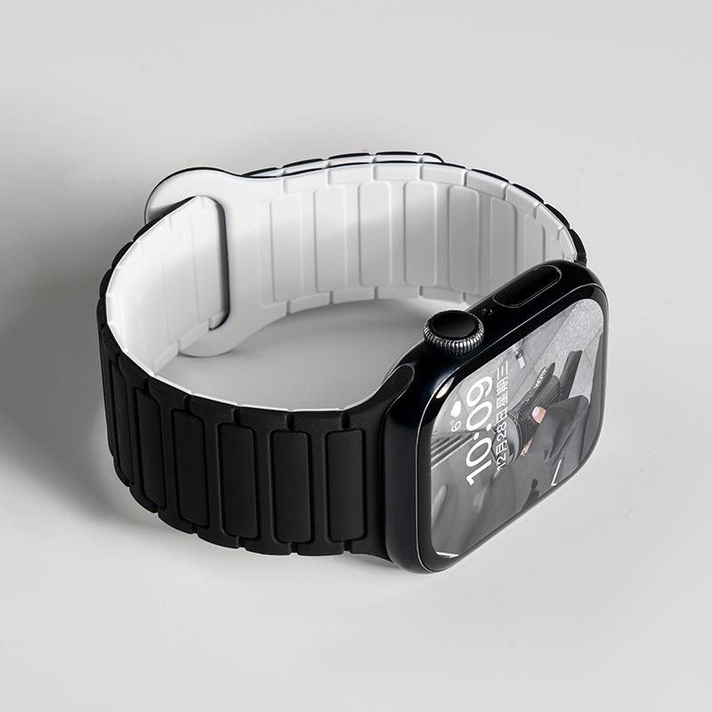 Jingyi Silicone Strap for Apple Watch S7/S8/S9/S11 and iWatch10 with Magnetic Closure