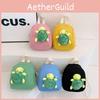 Adorable Cartoon Turtle Plush Mini Backpack For Kids Stylish Canvas School Bag