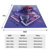 Murder Drones Flannel Blankets Romance Comedy Fashion Throw Blankets for Bed Sofa Couch 150*125cm Quilt