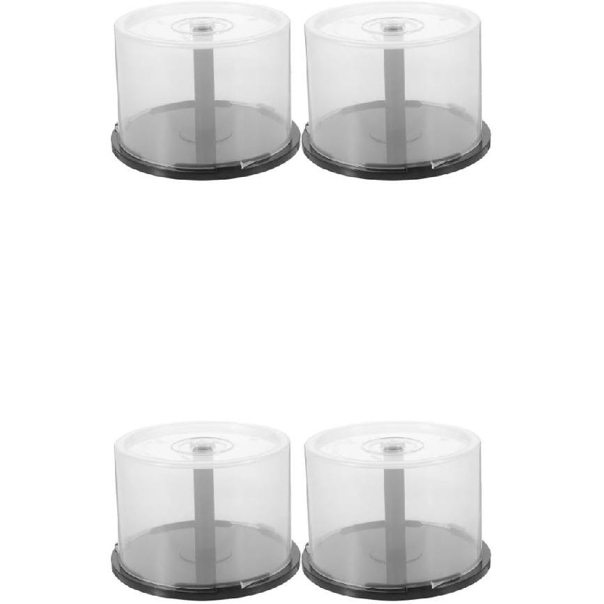 

DOITOOL Empty Cd Storage Bucket Portable Dvd Holder Container for 50 Discs Clear Cd Storage Holder Protects against Dust and Moisture Compact