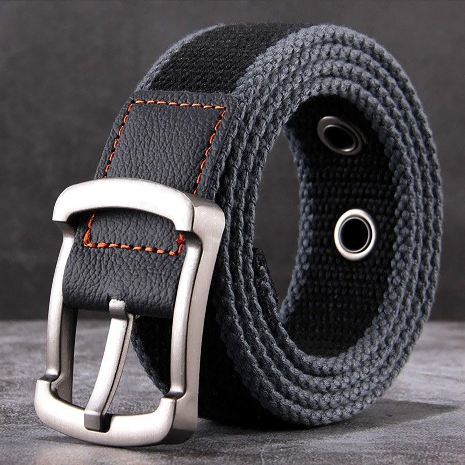 

Мужской и женский повседневный ремень, пряжка из сплава, эластичный тканый дышащий ремень из холста, ремень для брюк в корейском стиле One Size