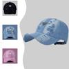 Deep Top Sun Hat for Women Trendy Spring and Summer Korean Style Triangle Mark Ripped Old Baseball Cap Sun Protection Couple Baseball Cap Men