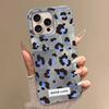 Retro Black Leopard Print Pattern Women Phone Case for Iphone 16 15 14 7 8 Plus 13 11 12 Pro Max X XS XR SE 2022 2020 16e Cover