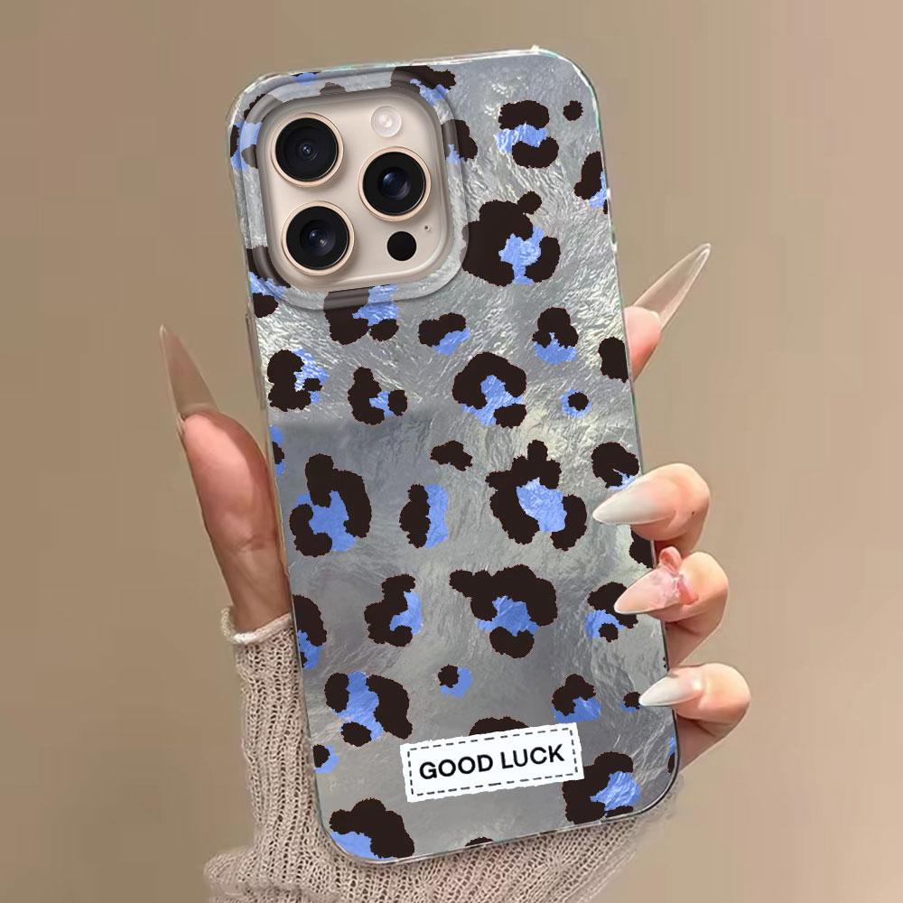 Retro Black Leopard Print Pattern Women Phone Case for Iphone 16 15 14 7 8 Plus 13 11 12 Pro Max X XS XR SE 2022 2020 16e Cover