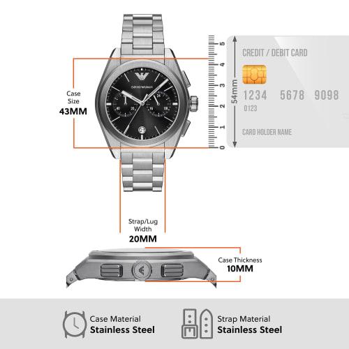 Emporio Armani Chronograph Stainless Steel Watch