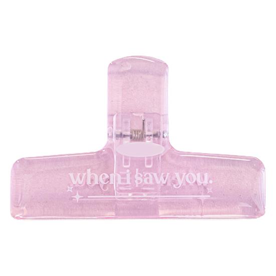 

Длинный зажим для переплета, прозрачный пластиковый сверхмощный большой зажим для учителей, студентов, школьного бизнеса, документов, зажим для квитанций, канцелярские товары розовый