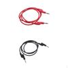 2Pieces Banana To Lead , 4mm Stackable Plug Silicone Test Cable for Multimeter,