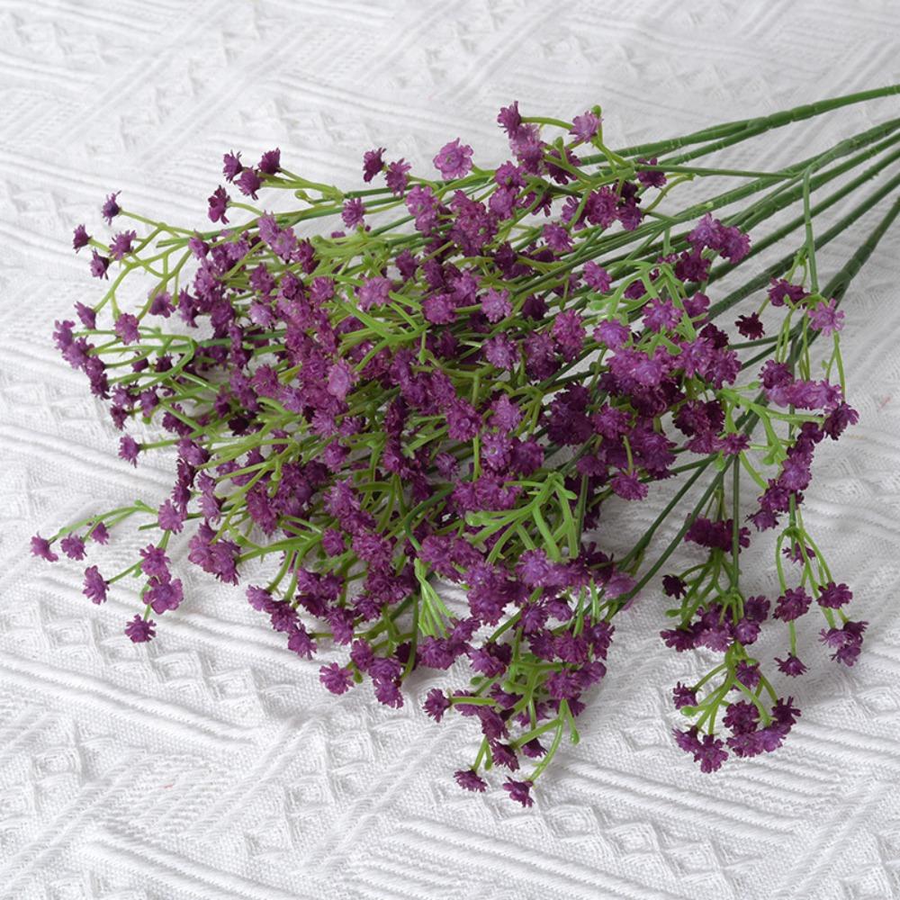 Soft Rubber Gypsophila Flowers 52cm Length Simulated Flower Wedding Party Decoration