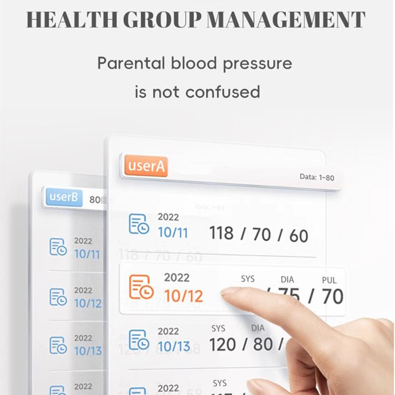 Automatisches Blutdruckmessgerät für den Oberarm, großer Bildschirm mit LED-Hintergrundbeleuchtung, automatisches digitales Blutdruckmessgerät, einstellbare Blutdruckmanschette, Tonometer