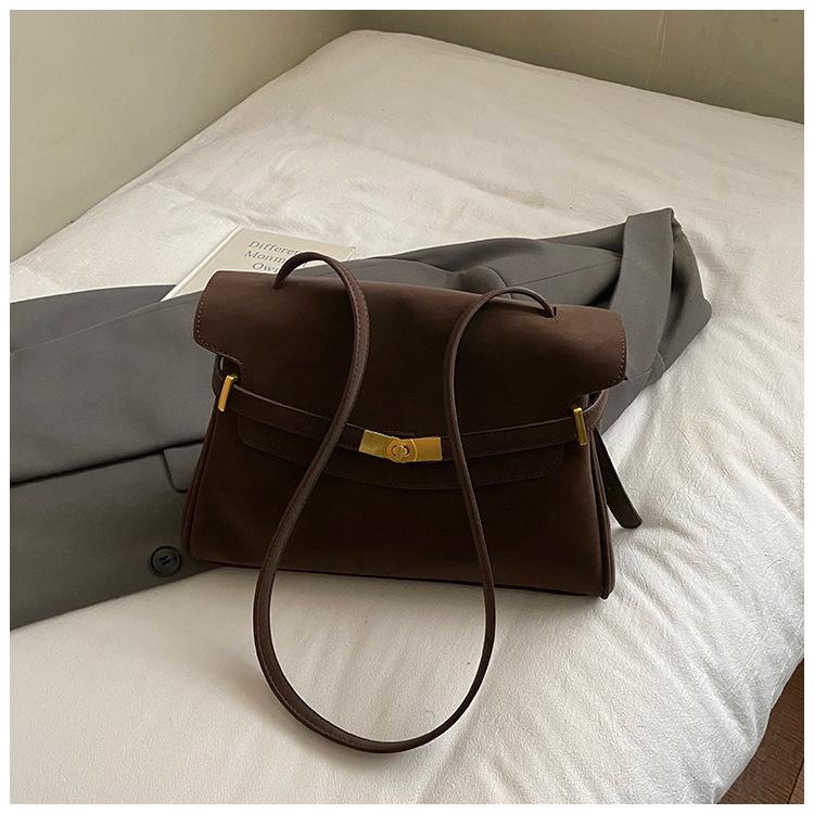 Achseltasche Damen Koreanische Mode Aktentasche 2026 Neu Herbst und Winter Nische Pendler Schulter Schräg Umhängetasche