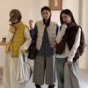 DIMANAF 2026 Autumn Winter Women Parkas Vest Coats Short Jackets Sleeveless Thick Warm New Outerwear Solid