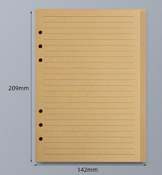 45 Sheets A5 A6 A7 Loose Leaf Notebook Refill Spiral Binder Inner Page Line Blank craft Grid Inside Paper Stationery