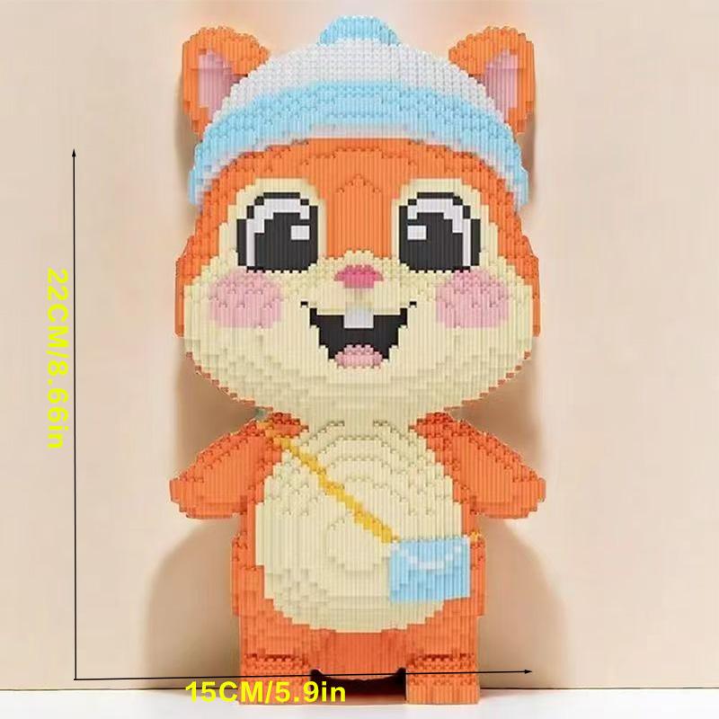 

8136 Pieces Squirrel Animal Building Block Model Room Decoration Birthday/Halloween/Valentine s Day/Christmas/Christmas Holiday