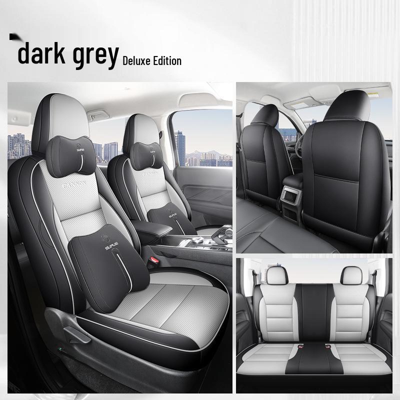 New Model Leather Car Seat Cushion for Great Wall Cannon - Five-Seat, Universal Fit, All Seasons