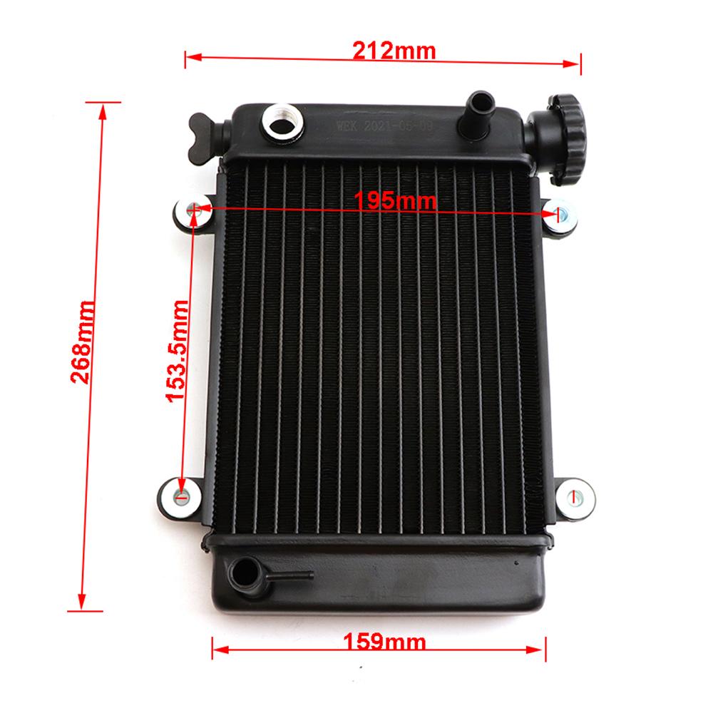Motorcycle Radiator Cooling Cooler 5" Electric Fan M16 Temp Sensor For China 150cc 200cc 250cc 4x4 ATV UTV Buggy Quad Bike Parts