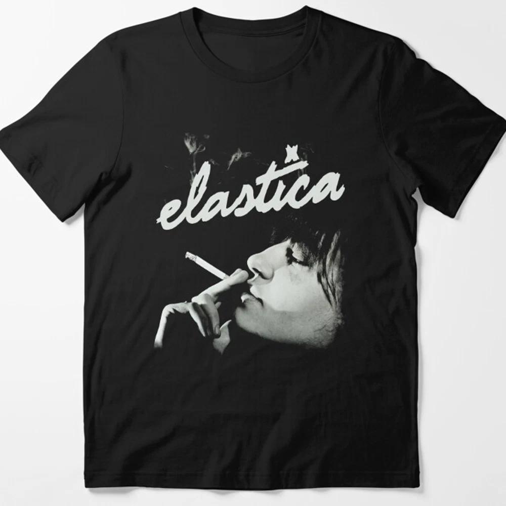 

ZX 2026 Spring Festival Elastica Rock Band Smoking BLACK Tshirt Mens Fashion Hiphop Tshirt Short Sleeved Tshirt 4XL