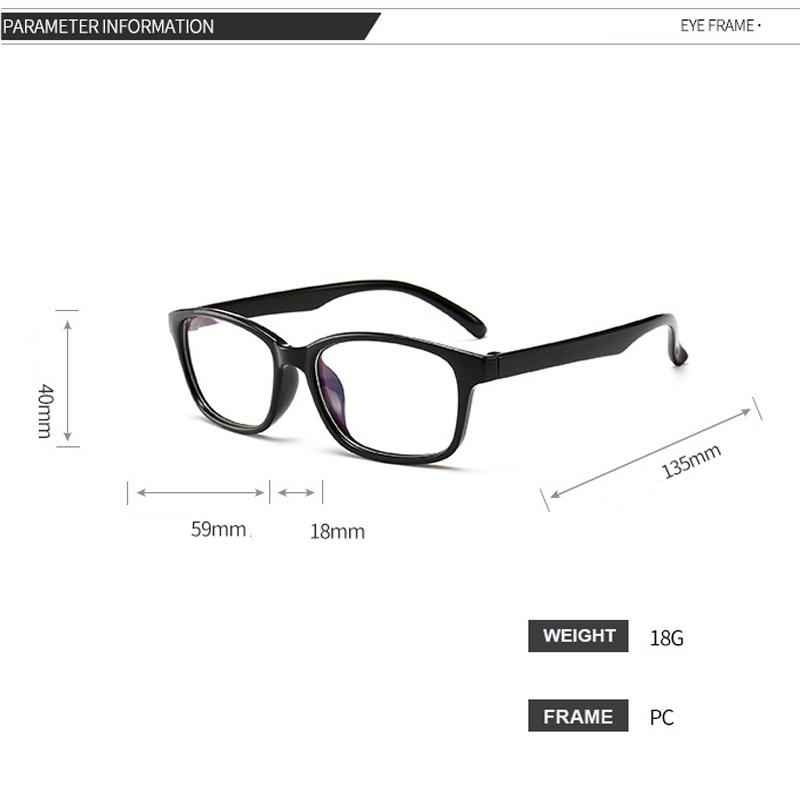 New Men's And Women's Finished Myopia Glasses Anti Blue Light Myopia Glasses Small Box With Degree Glasses 456