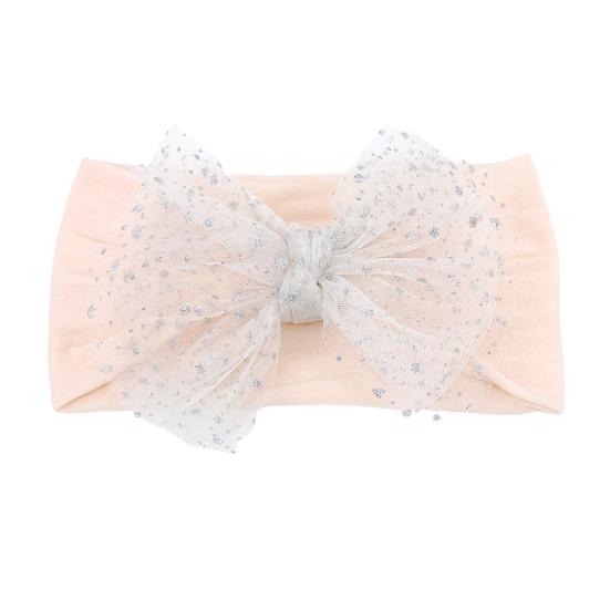 Dětská čelenka do vlasů, atraktivní, pohodlná na nošení, měkká na dotek, letní batolata, dívčí mašle s flitry a síťovanou přízí, dárek k narozeninám