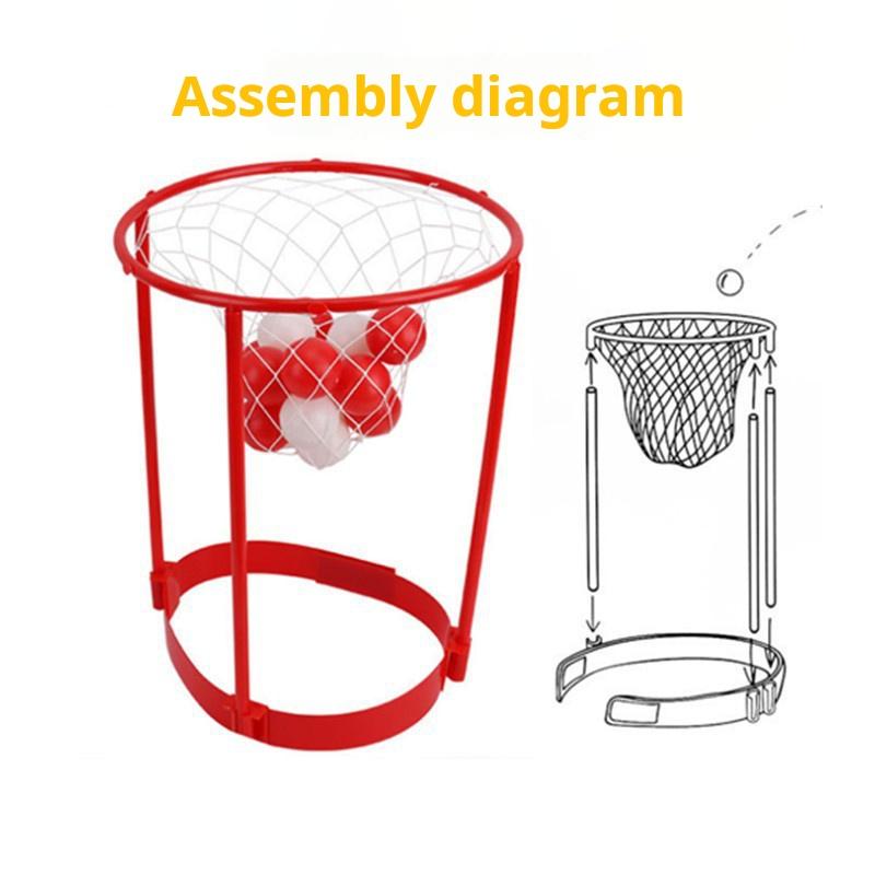 Head Hoop Basketball Party Game For Kids And Adults Carnival Game Adjustable Basketball Net Headband With 20 Balls